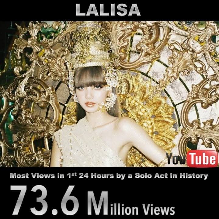 And if we're talking about YouTube views, no one on this planet can surpass Lisa's records, literally NO ONE! 😂 she's once in a life GOAT!