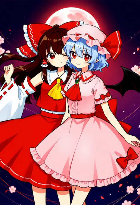 霊夢とレミリア #東方Project