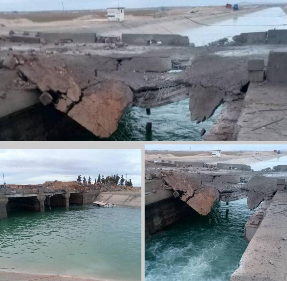 kateba7a's tweet image. #ميليشيات #قسد تقوم #بتفجير جسر تل ماعز شمال #دير #حافر و جسر ابراهيم الخليل جنوب دير حافر، كما قامت سابقاً بتفجير جسر قرية أم تينة،وبهكذا تكون قد قطعت جميع الجسور الواصلة بين دير حافر و مناطق سيطرة الجيش السوري و ذلك لمنع المدنيين من الخروج لاستخدامهم كدروع بشرية.
#ميليشيات_قسد