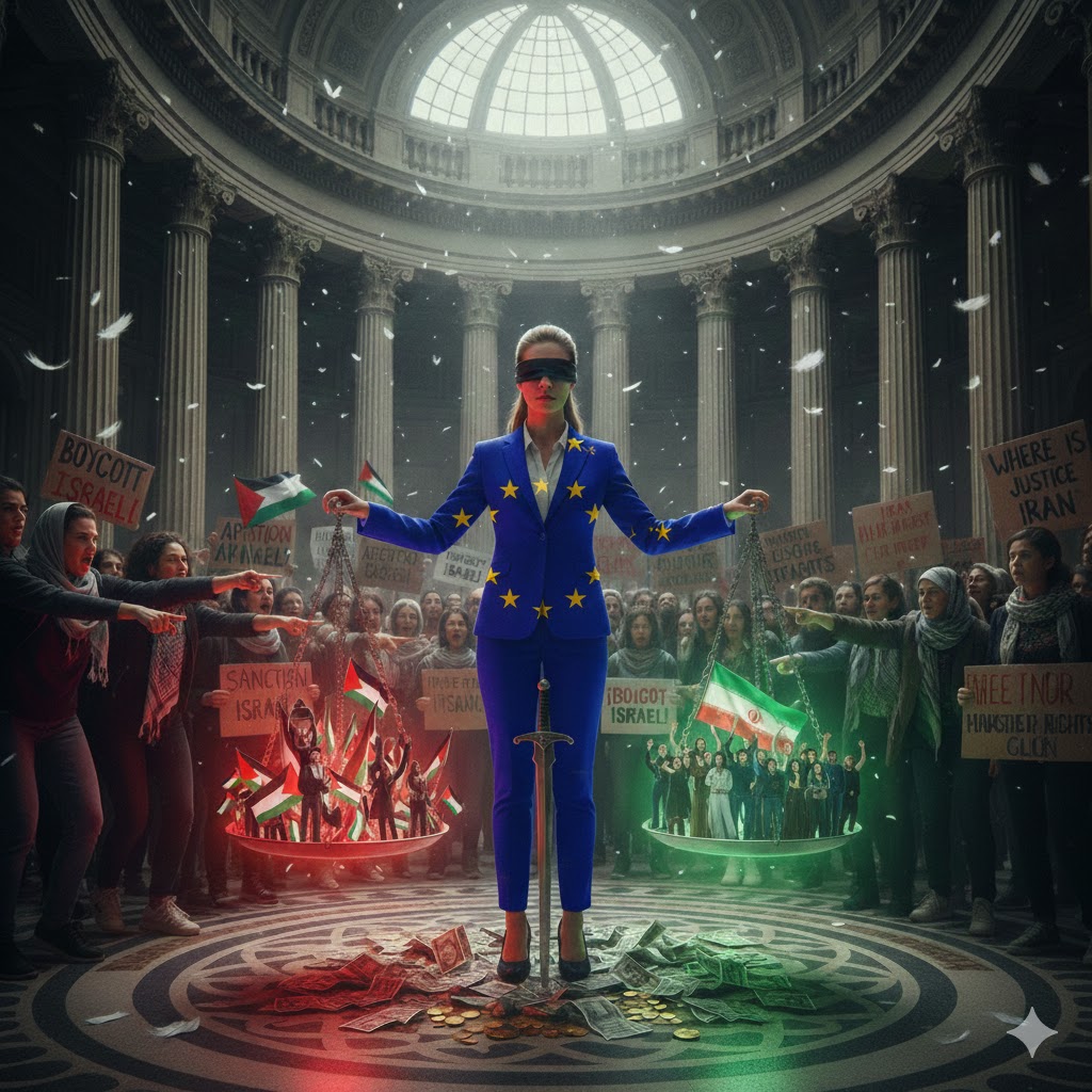 Defensa_Israel's tweet image. Que curioso que (a diferencia de lo que se hace contra #Israel) desde Europa no se organicen flotillas en apoyo al Pueblo de #Iran, ni las feministas salgan a manifestarse por la terrible opresión a las mujeres iraníes, ni tampoco protestan los gremios LGBT por la represión a los…