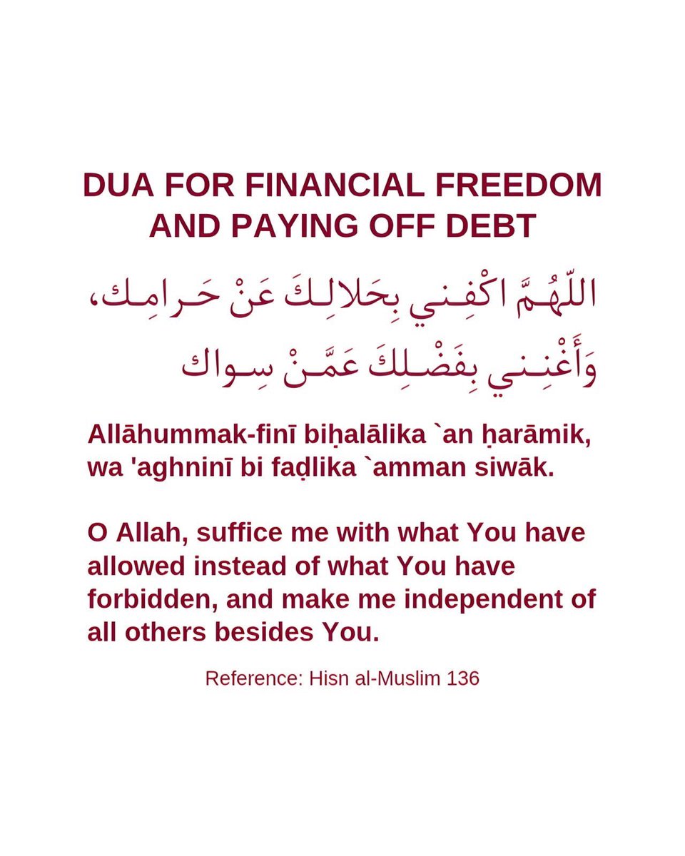 Mahdii365_'s tweet photo. Dua for financial freedom and paying off debt https://t.co/BOWH1sM8yN