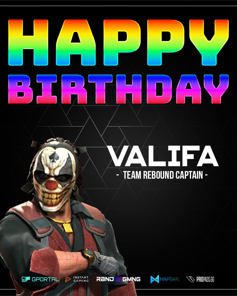 reboundcomgg's tweet photo. - Birthday Wishes -
Heute hat unser Team Captain @Valifa5 von @TeamReboundgg Geburtstag. 🥳🎉
Wir wünschen ihm alles Gute zum Geburtstag und viel Elo für die Zukunft 🖤❤️
#2k26 #gorebound https://t.co/Ke1wQMAWOj