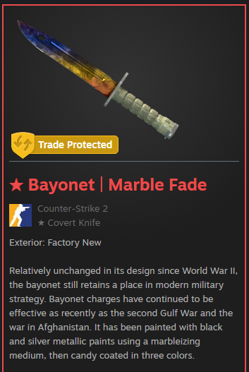 D0cC_csgo's tweet image. 🎁 $500 BAYONET MARBLE  FADE GIVEAWAY 🎁

To enter:
- Tag 2 friends
- Retweet &amp;amp; Like
- Follow @D0cC_csgo &amp;amp; @hellcasecom 

Use code "d0cc" on hellca.se/d0cc to get $0.70 + 10% DEPOSIT BONUS

Winner picked in 30 days! 💪