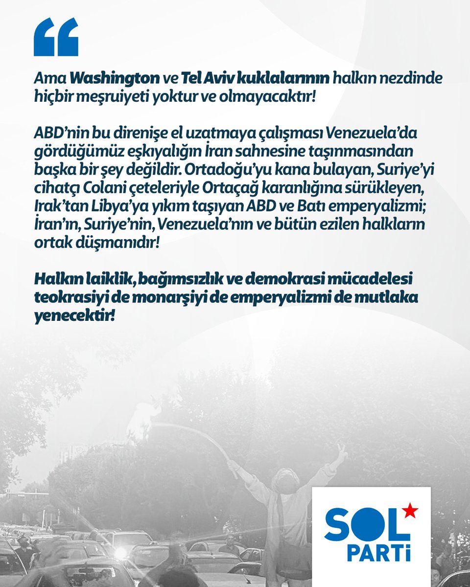 İran halkı ayakta!

İslamcı diktatörlüğün boğucu karanlığı altında her gün daha derinleşen yoksulluğa, daha ağır adaletsizliğe mahkûm edilen milyonların isyanı meşrudur, haklıdır, onurludur!

İran’da Tahran Çarşı esnafının protestosuyla başlayıp yoksul mahallelere yayılan
