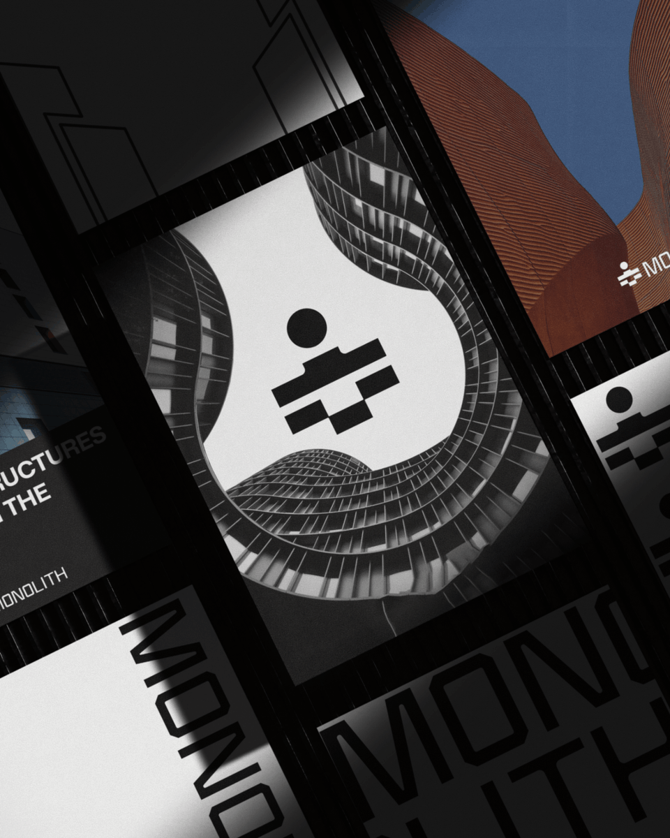GozeDesign's tweet photo. Monolith — Logo &amp; Visual Identity

Architecture Studio. https://t.co/GbWCCj7iXO