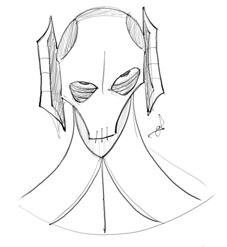 AnnieCanTweet's tweet image. Genndy Tartakovsky Grievous (i love this artstyle i can't replicate how stylized it looks 😭)