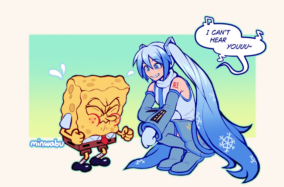 minwabu's tweet image. ..I like having an excuse to draw her interacting with my faves okay