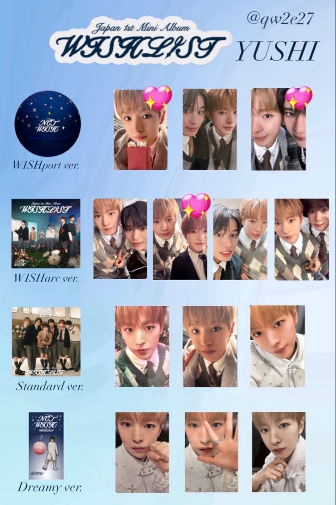 2hb3b's tweet photo. NCTWISH WISHLIST 交換 トレカ

【求】1枚目💖

【譲】2枚目

1/17代々木での手渡し>郵送希望です。
お気軽にお声掛けください🥹 https://t.co/pg4HiZvzvD