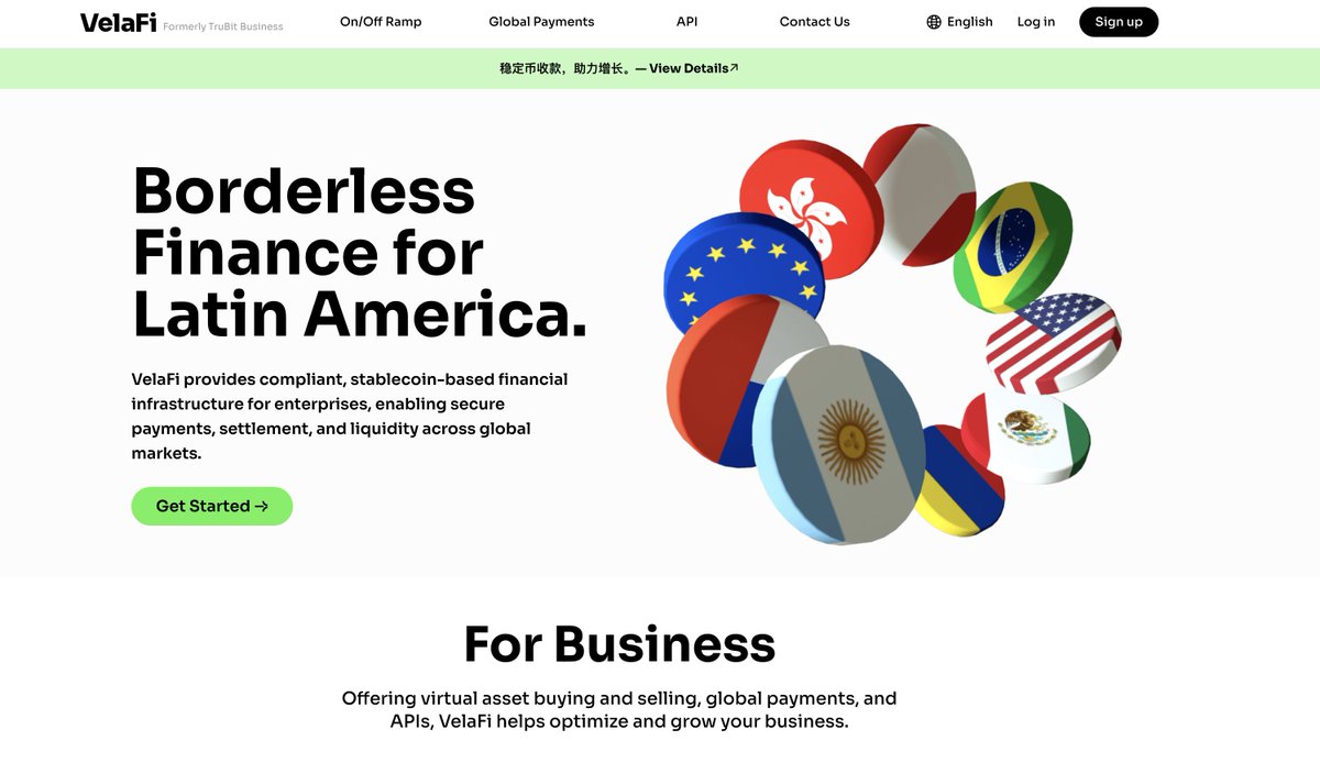 VelaFi Global 的硬核实力VelaFi 为企业提供合规的、基于稳定币的金融基础设施，从而实现全球市场的安全支付、结算和流动性。有人说其是面向拉丁美洲的无国界金融。  VelaFi 提供虚拟资产买卖、全球支付和