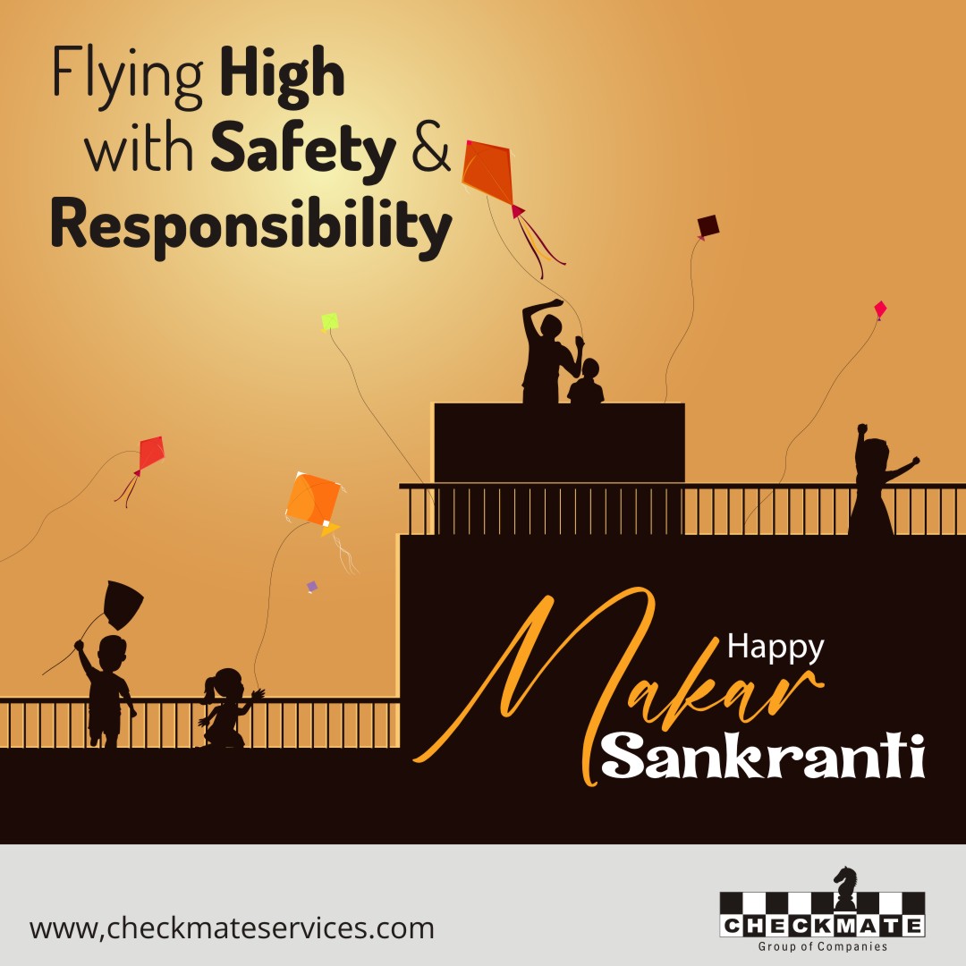 🪁✨ Happy Makar Sankranti from Checkmate Group 🌞 
Fly high with joy, safety &amp; responsibility. 
New hopes, colorful skies, and celebrations that unite! 💛

#MakarSankranti2026 #CheckmateGroup #FestivalOfKites #CelebrateResponsibly #FlyingHighWithSafety