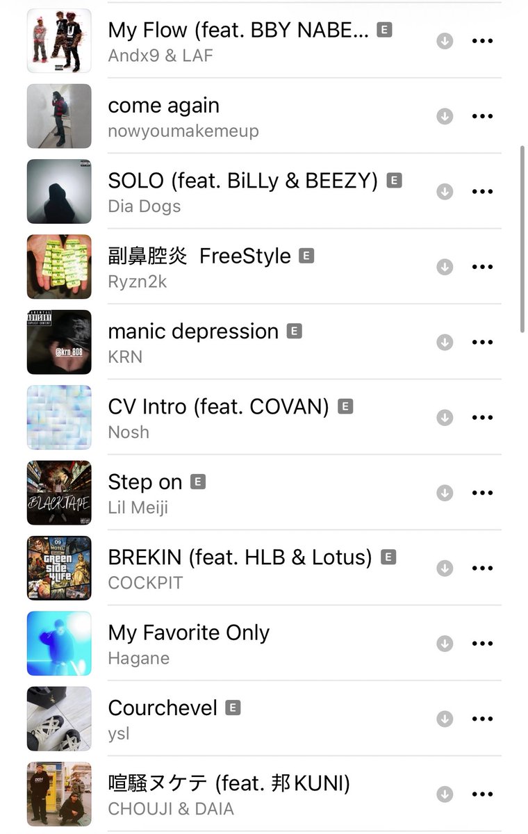kfp_harland's tweet photo. #JHipHopRewind2026
29曲追加

7
CHOUJI,DAIA
Kojoe,Aaron choulai
Nosh
YDIZZY
sh1t
valknee
Ludio,Kianna,Yvnlazy
D-TONE
Madaler kid
Hash T
Ohju
Palmpark
IKE
ysl
Hagane
COCKPIT
Lil Meiji
KRN
Ryzn2k
Dia Dogs
nowyoumakemeup
Andx9,LAF
Merry
sole
MELLMWOR1D,Noconoco
DoNYKooR
Lotuss
S9uall https://t.co/1x0wEKjQsQ