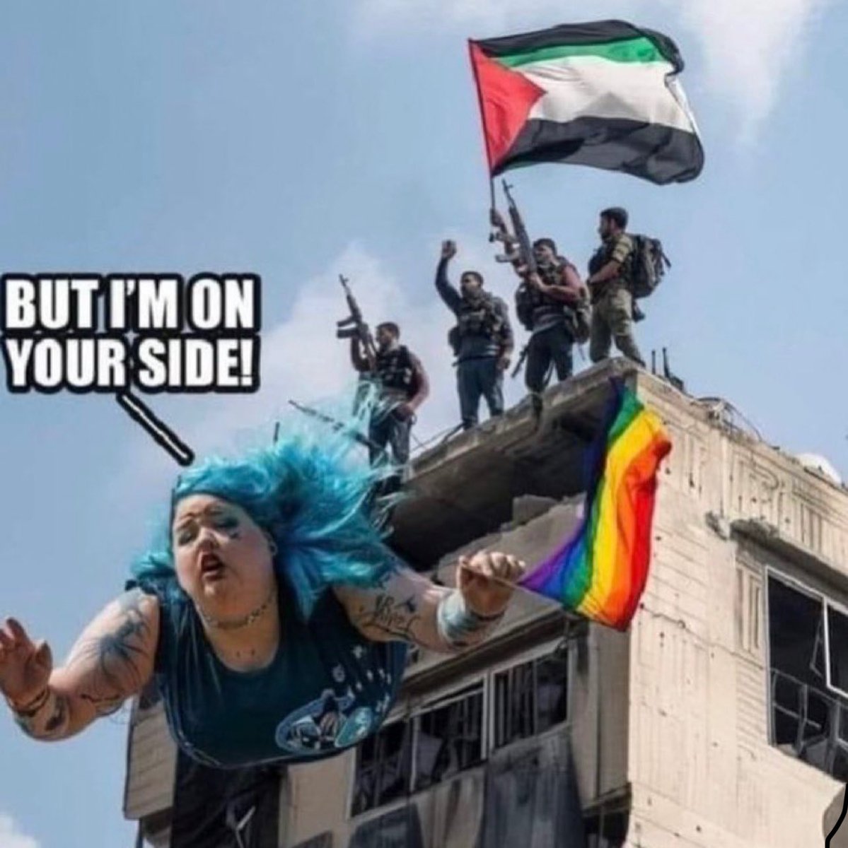 TR4GEDY_V's tweet photo. @shinphaumz It’s impossible to be pro Palestine and pro LGBT btw… they contradict each other https://t.co/LLmIEIIPjh