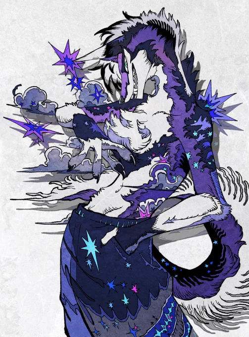 skebイラストです。テクスチャ追加しました。