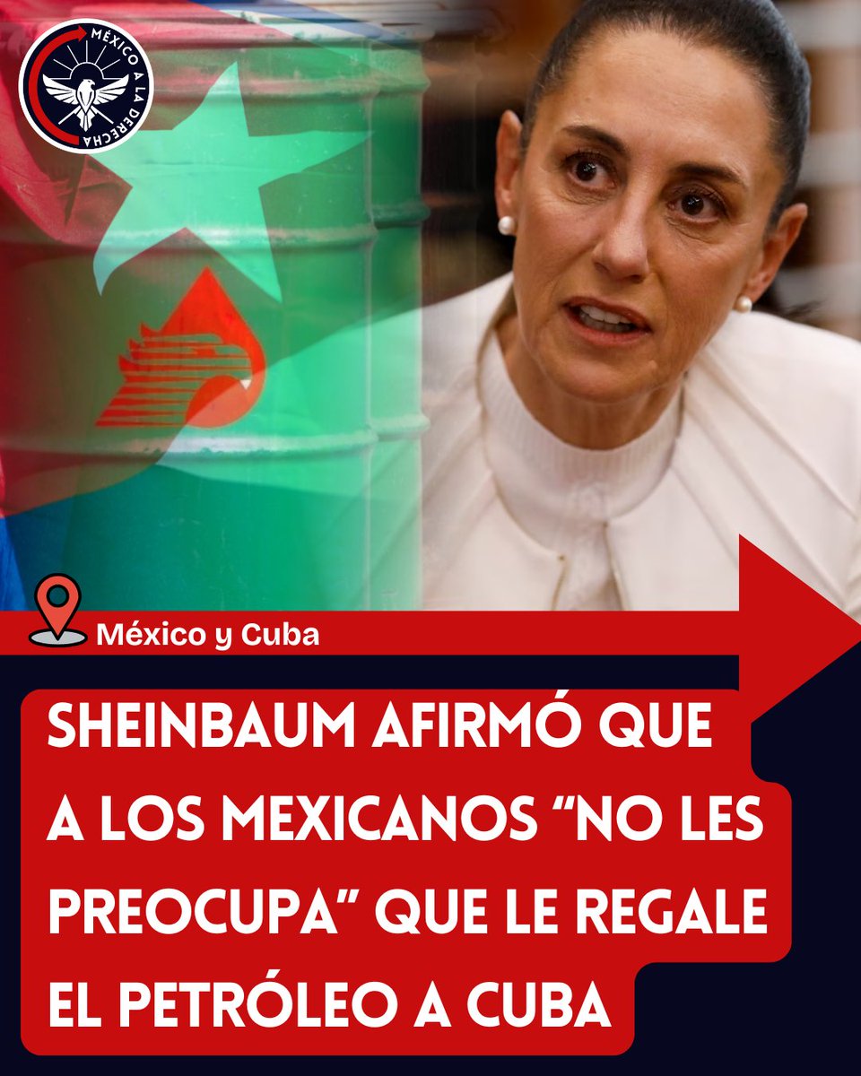 patriota_1972's tweet image. Apoyas a qué México regale el petróleo a Cuba❓
Responde 
A. Jamás 
B. Puede hacerlo
