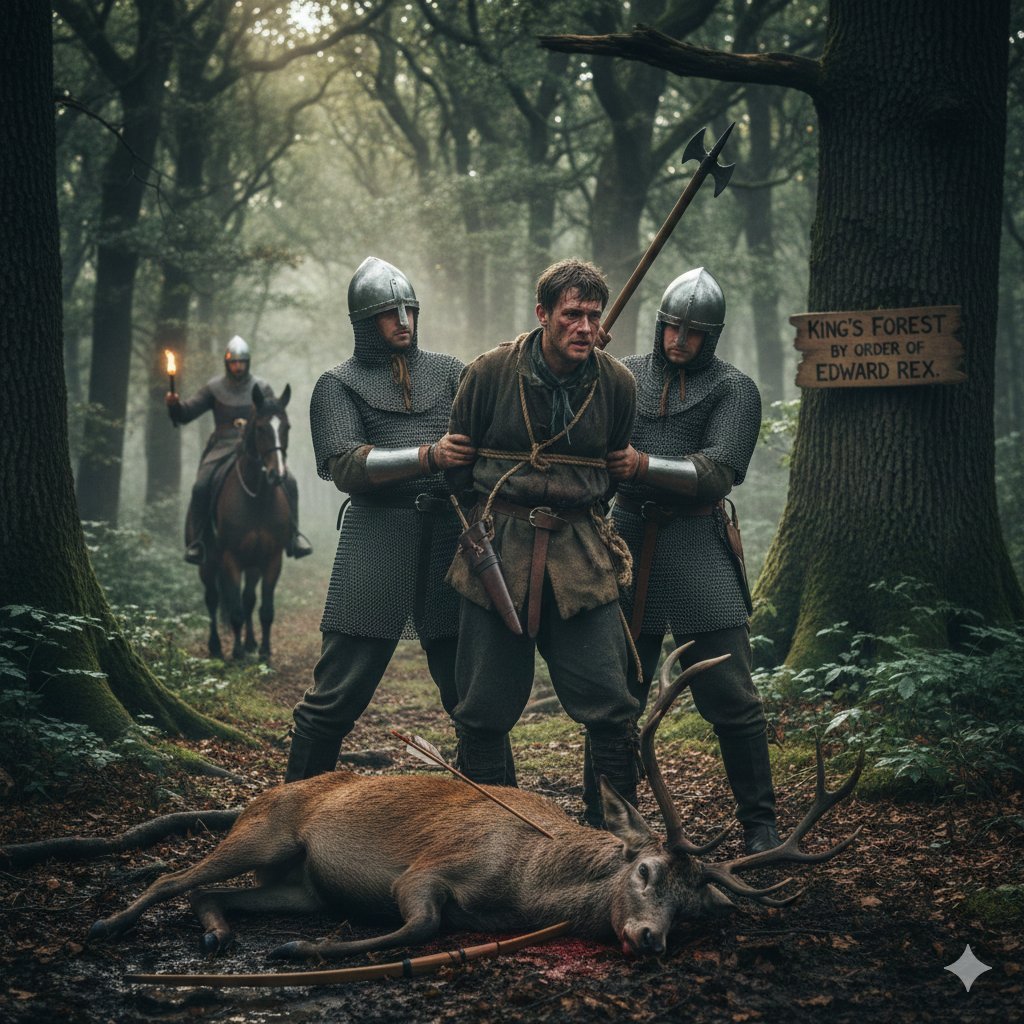 SamaHoole's tweet image. Medieval Forest Laws, England, 1066-1217:

Hunting deer: Death penalty by hanging
Hunting boar: Blinding and exile  
Hunting rabbits: Hand amputation

Not because of conservation. The deer population was massive.

Because meat access = power.

Control the meat = control the…