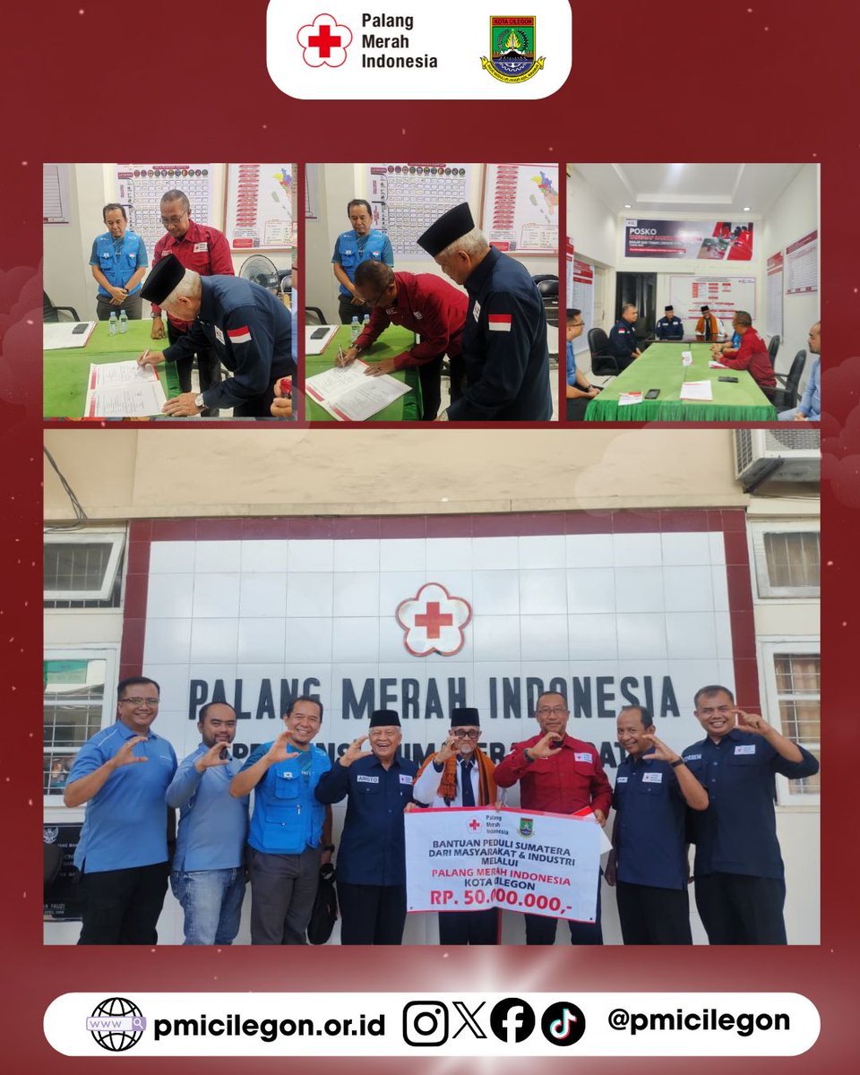 PMI Kota Cilegon menyalurkan bantuan kemanusiaan berupa uang tunai sebesar Rp50 juta bagi masyarakat terdampak banjir dan tanah longsor di Sumatera Barat, Selasa (13/1/2026). 

#PMIKotaCilegon #PeduliSumatera #PMISelaluBantu