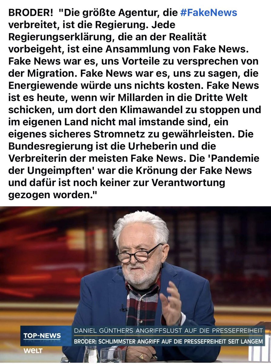 Es ist wie 1984. Die Regierung, die mithilfe der Medien die meisten Fake News verbreitet, wirft den Journalisten Fake News vor, die sachlich über das Treiben berichten.