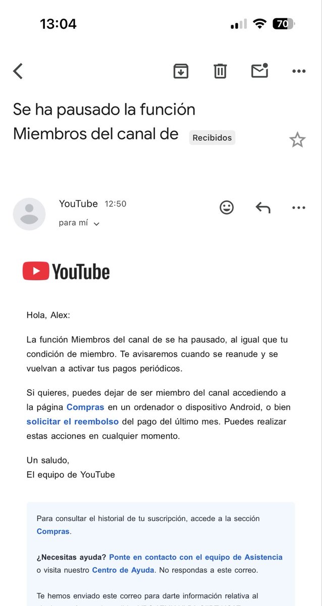 _alexlp92's tweet photo. @DonQuijoteDeLaC @JoseCarrasco_98 @JornadaPerfecta Buenas donqui, me ha llegado este correo que imagino será por la movida del hackeo, ya que solo soy miembro de tu canal debe ser del tuyo, para que lo sepas https://t.co/9mDHcugKDw