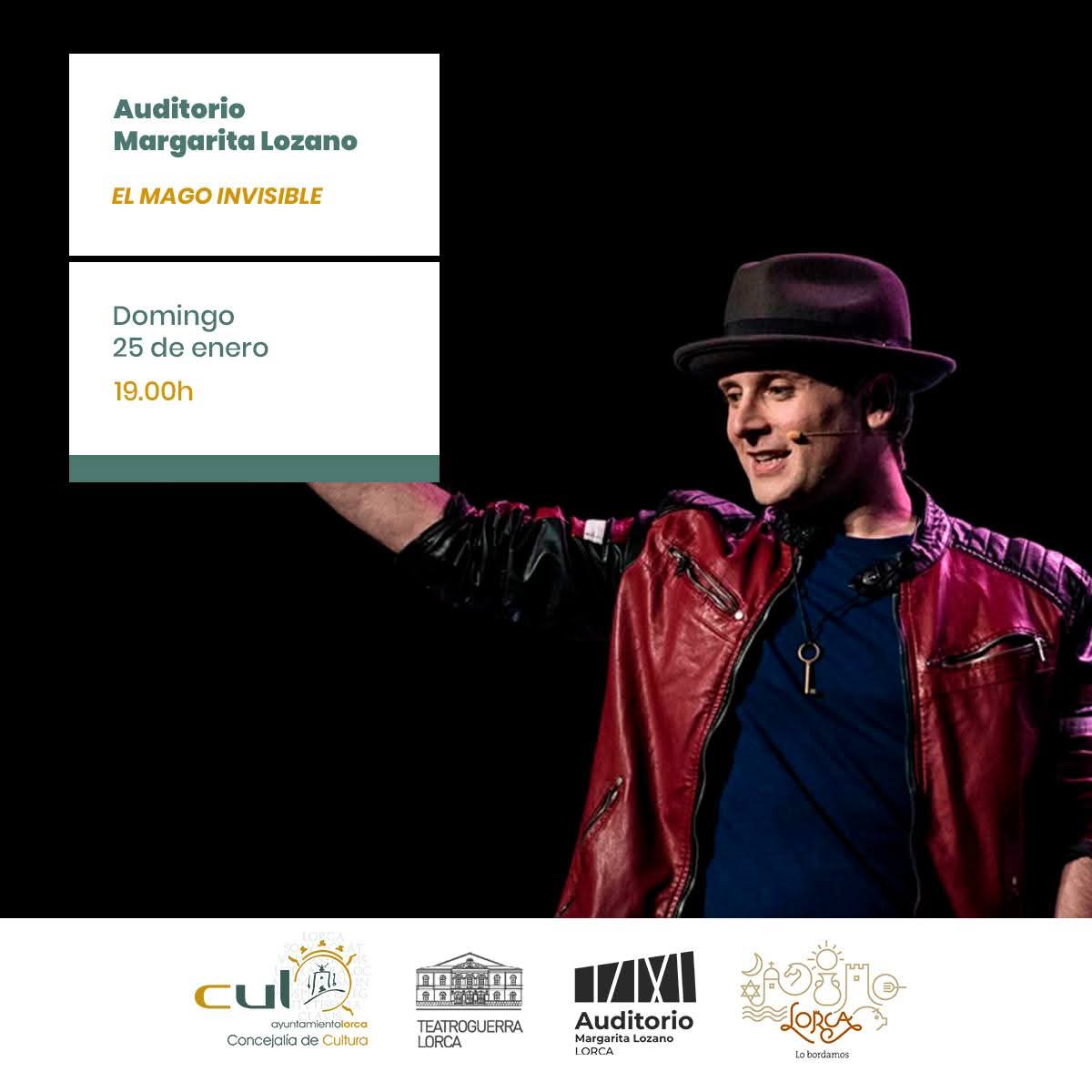 ✨  El Auditorio Margarita Lozano recibe el próximo 🗓25 de enero a EL MAGO INVISIBLE 🪄

Dakris, uno de los ilusionistas más impactantes del panorama actual.

👉 Entradas: auditoriomargaritalozano.es/evento/el-mago… y taquillas del Teatro Guerra

La magia sucede ante tus ojos… aunque no la veas.✨