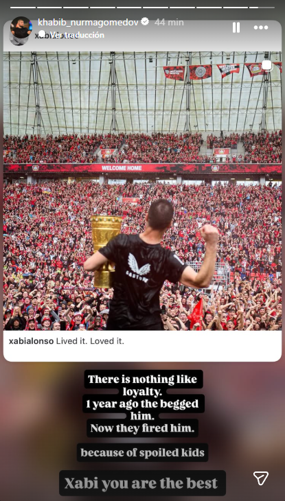 SrNaninho's tweet image. 🔥 KHABIB NURMAGOMEDOV (leyenda de UFC): “No hay nada como la lealtad. Hace 1 año le rogaron, ahora lo despidieron por culpa de NIÑOS malcriados. Xabi, eres el MEJOR.”

(Instagram)