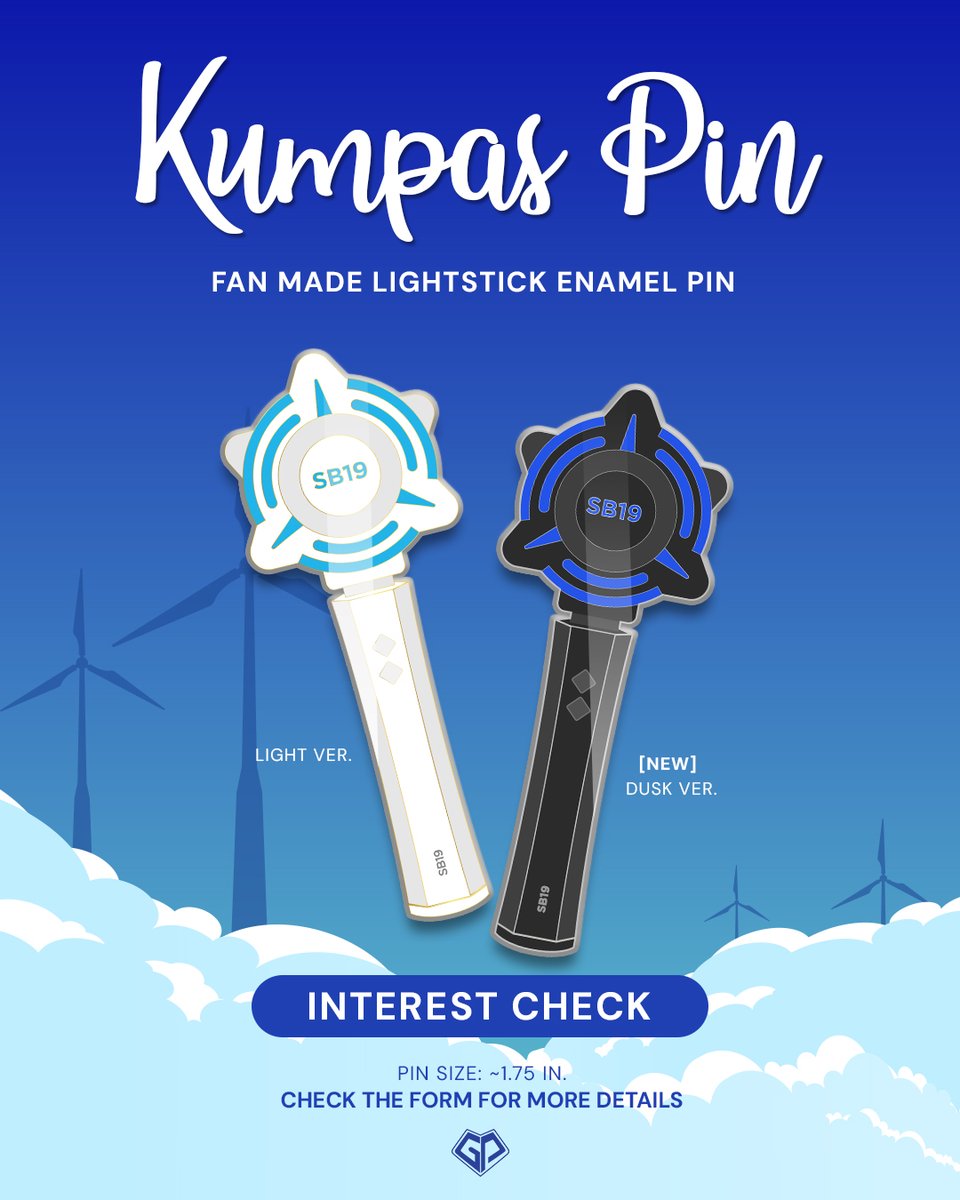 grrawrpautlongs's tweet photo. [INTEREST CHECK]

Rawr! Unang budol ng taon, GP! 👀✨

We’re planning to release the lightstick enamel pin—a.k.a. #KumpasPin—once again, now with a dusk version! 🤩

If you are interested, kindly fill out the form:
🔗 https://t.co/J2YTc1PQWX

SLMT! 💙

@SB19Official #SB19 https://t.co/oBJHGzmJqr
