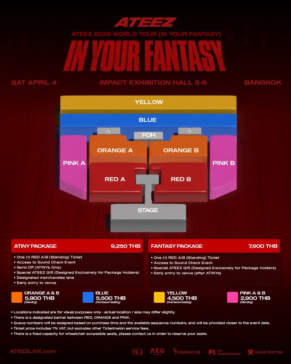 ATEEZ 2026 WORLD TOUR [IN YOUR FANTASY] IN ASIA in Bangkok