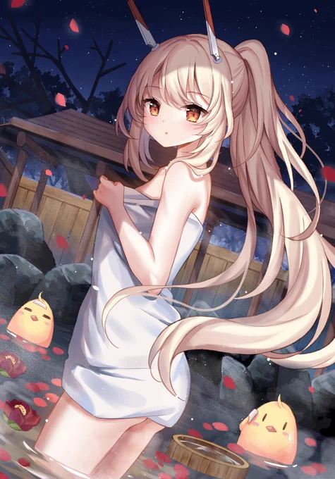 温泉綾波ちゃん あと、明けましておめでとうございます。(遅) #アズールレーン #アズレン