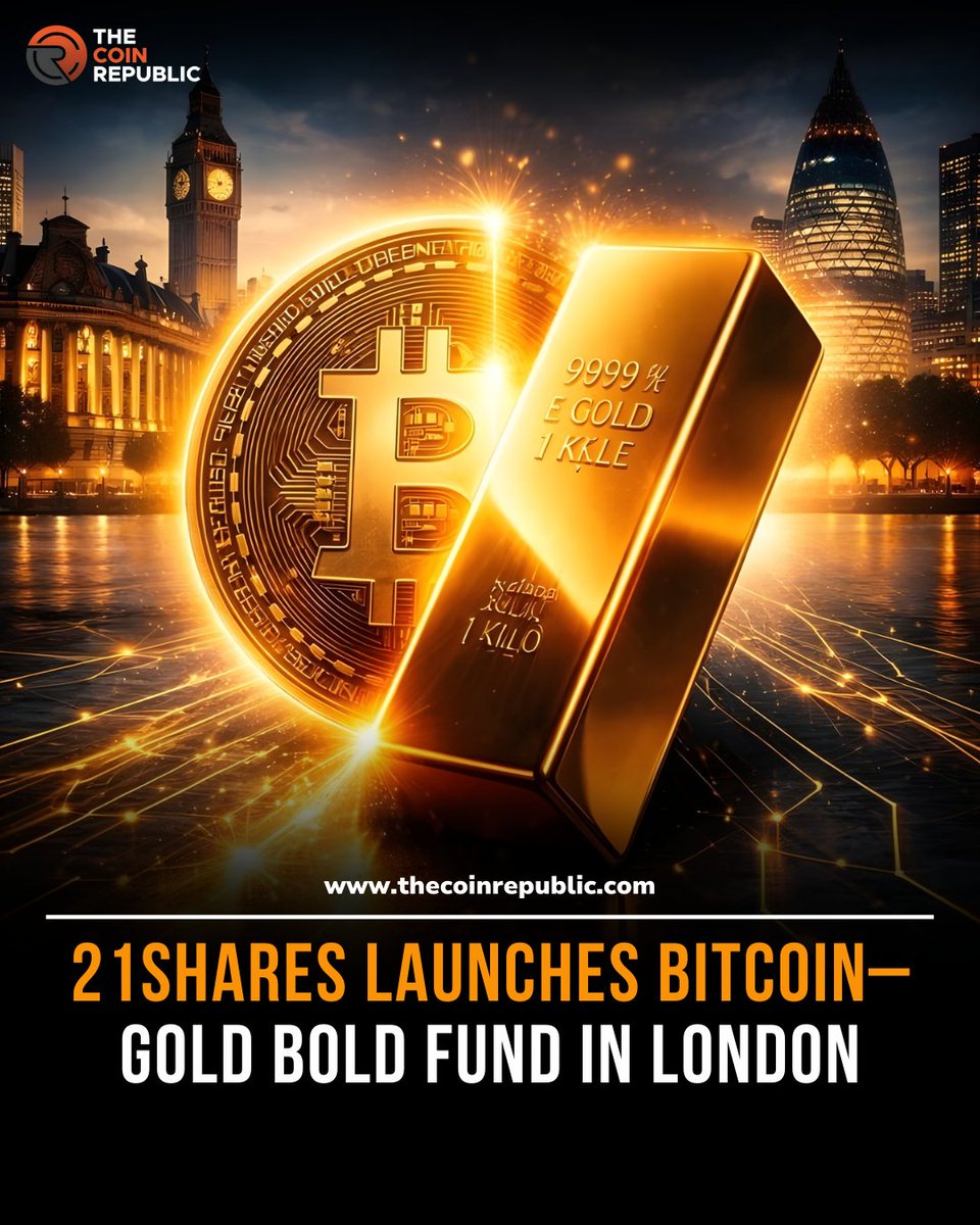 21Shares expands access to its Bitcoin–gold investment product. The Bitcoin  Gold ETP (BOLD), which tracks both BTC and gold, has officially debuted on  the London Stock Exchange. #BTC #GOLD