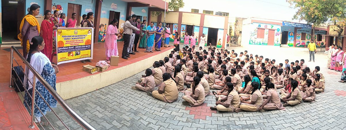 NGMunicipality's tweet photo. #SwachhSurvekshan2025
 #SwachhataHiSeva2025
@MoHUA_India
#Swachhatameinjanbaagidhari #Safaimitrasurakshashivirs 
#Swachhatalakshitekayi
@SwachhBharatGov
@MawsTamilNadu
NG Guduvancheri Municipality 
Smoke free Bhogi Awereness Rally.. https://t.co/thbEfXcFTD