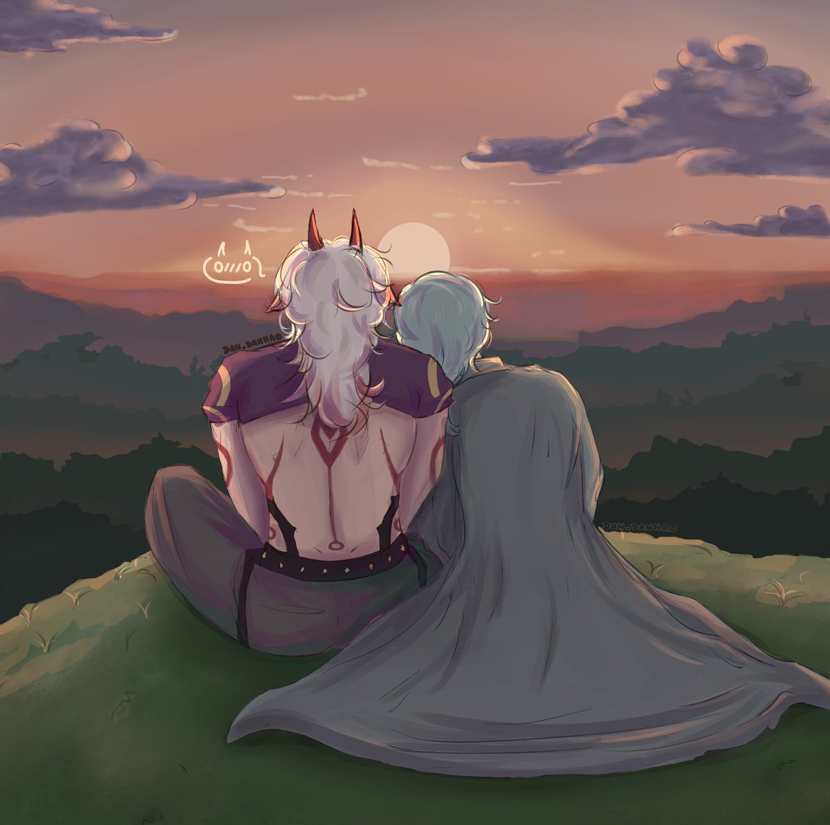 Where everything feels peaceful...
.
.
.
#ayaitto #Itto #Ayato #GenshinImpact #fanart