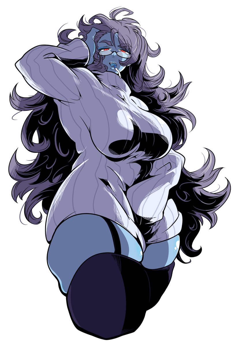 以前ぼさめが女子が流行っていた時にラフだけ描いていたお姉さん💙
skebもそろそろ再開しますのでまたお知らせしますね～😊 