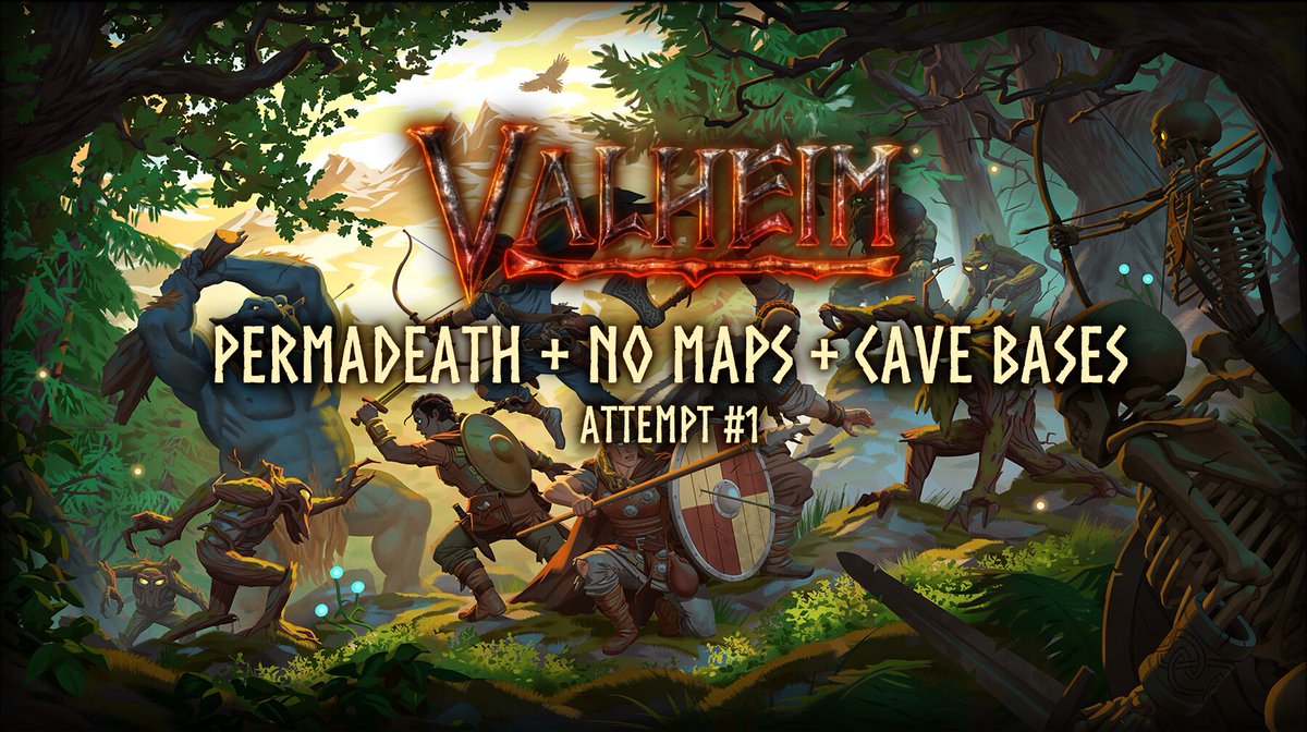 Let's do another round of Valheim permadeath challenges. This time with no map and with a special rule: We can only make bases inside of caves! 
twitch.tv/katspurr