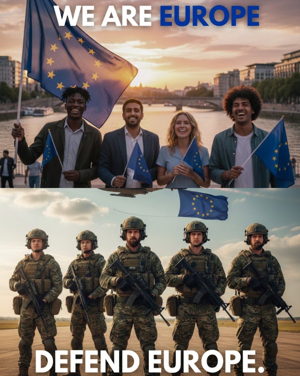iamyesyouareno's tweet image. Funny how the EU is all about diversity, except in military advertising.