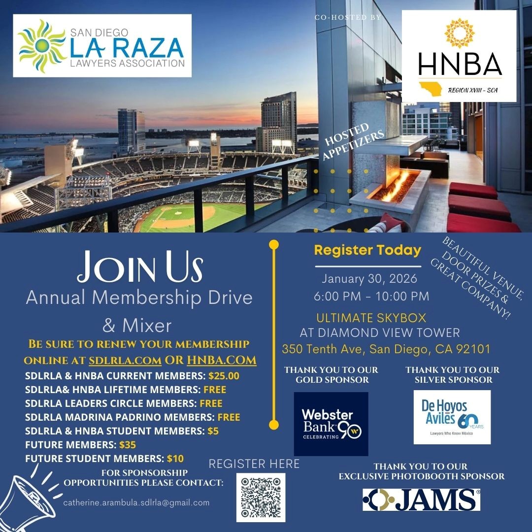 San Diego La Raza Lawyers Association tweet media