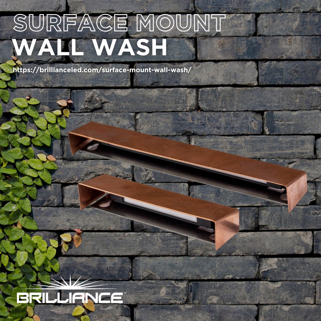 BrillianceLED's tweet photo. Transform walls into focal points with our Surface Mount Wall Wash.

Available in copper, brass, or black ceramic-coated brass.

✨ Wildlife-friendly amber options
⚡ Fully dimmable

#BrillianceLED #LandscapeLighting #WallWash #OutdoorLighting #ArchitecturalLighting https://t.co/3XxNEnZWIO