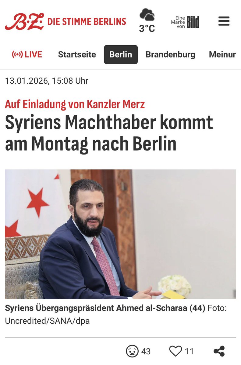 RakMakkabi's tweet photo. Es ist eine Schande, dass die Bundesregierung solche Massenmörder empfängt, während in Aleppo Kurden von Islamofaschisten massakriert werden.
#B1901
#B1301
#Kurden
#Aleppo
#Islamofaschisten
#Syrien
@_FriedrichMerz https://t.co/WDNaFKE6b3