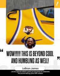 ApexJones22's tweet image. Lebron, pretending to be honored and humbled over his little jersey patch when you know he and his people came up with the idea, is peak LeBron. Fake as hell, cringe as hell, and desperate as hell for validation