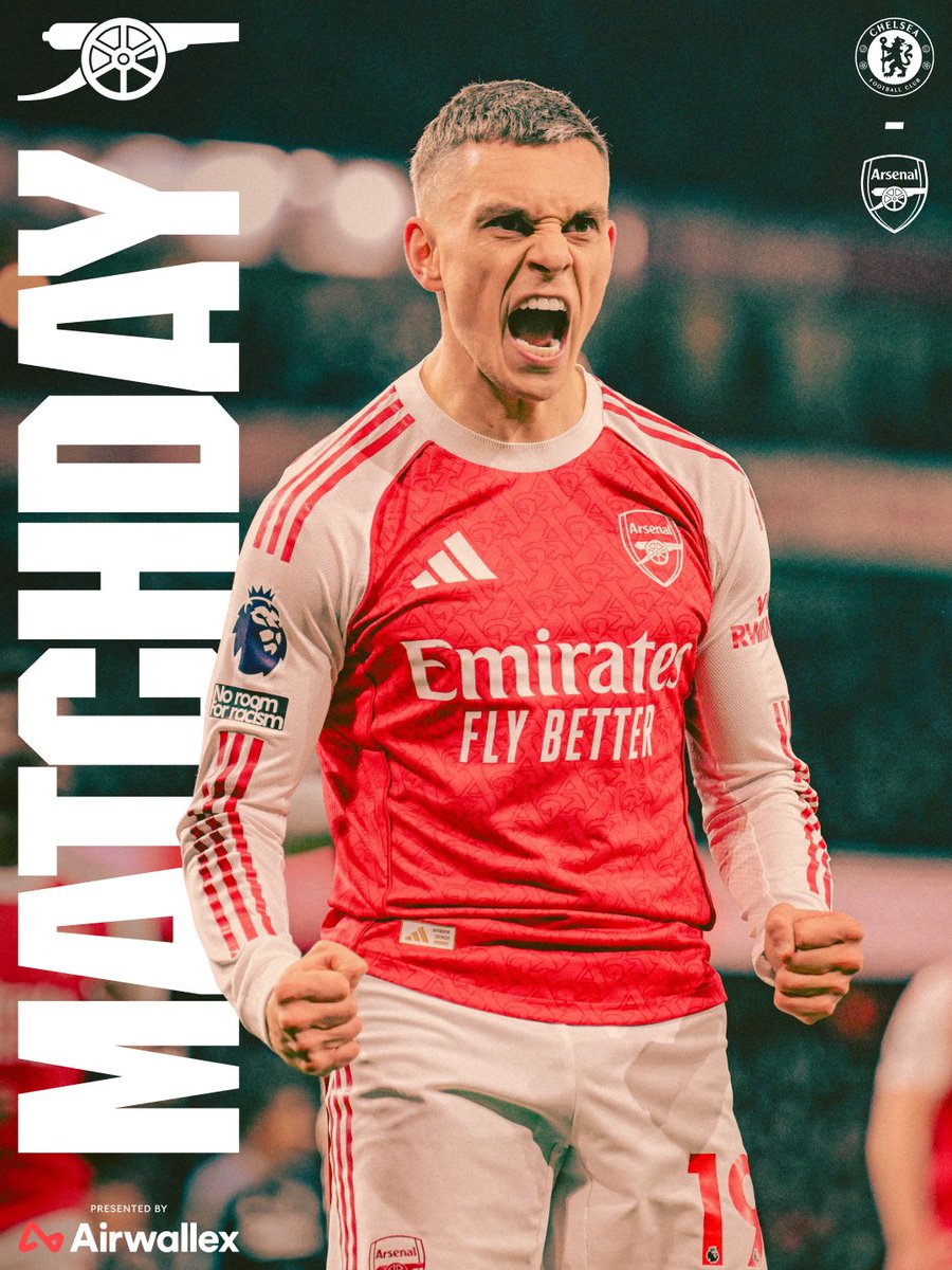 Arsenal's tweet image. 🔴 𝗠𝗔𝗧𝗖𝗛𝘿𝘼𝙔 ⚪️

🆚 Chelsea
🕗  8pm (UK)
🏆 Carabao Cup
🏟️ Stamford Bridge

🤝 @airwallex