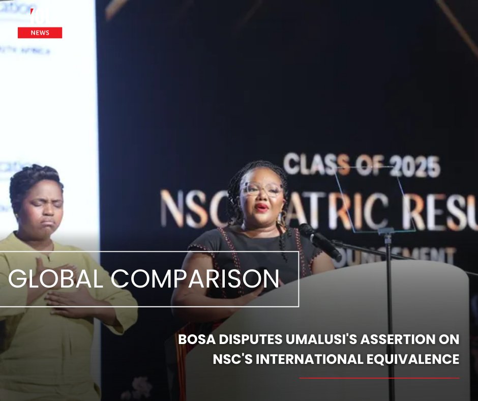 IOL's tweet image. BuildOne South Africa has publicly challenged Umalusi’s claim that the National Senior Certificate matches the quality of top global matric qualifications.
#BOSA #Umalusi #NSC #EducationStandards #MatricComparison
Read on tinyurl.com/5hfvp67n