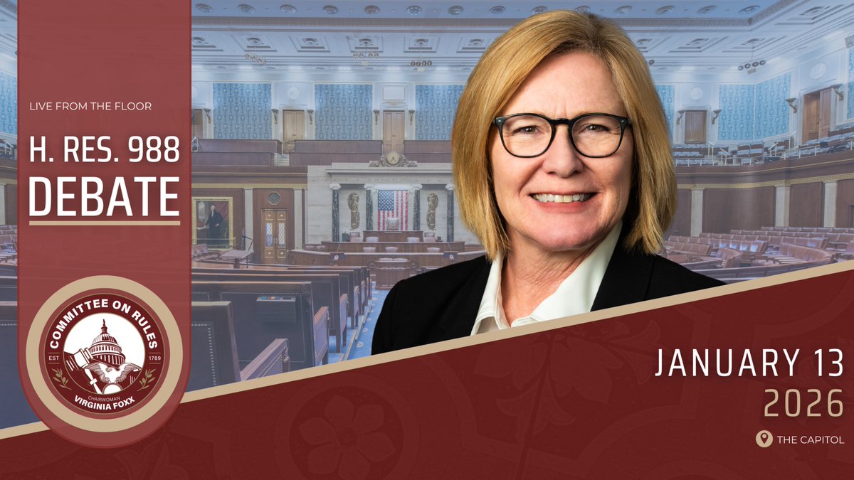 RulesReps's tweet photo. ⏰HAPPENING NOW⏰

Debate on the rule providing for consideration of H.R. 2262, H.R. 2270, H.R. 2312, H.R. 2988, and H.R. 4366. 

Watch @RepFischbach manage for Republicans here. https://t.co/chsrNXZeA5