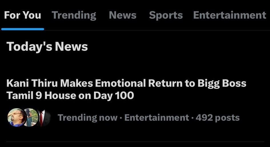 Nivi21761400's tweet photo. X Acknowledges KaniThiru Reentry on 100th Day of BB9 n with her Love ,warmth ,kindness,positivity n infectious Smile ,she is Ruling BB house .
KaniThiru kingdom we won n How 💃💃💃💃💃💃🥳🥳🥳🥳🥳❤❤❤❤
#KaniThiru𓃵 #KaniSupermacy
#Anbugang #BiggBossTamil9 https://t.co/5XSz5vTTz4