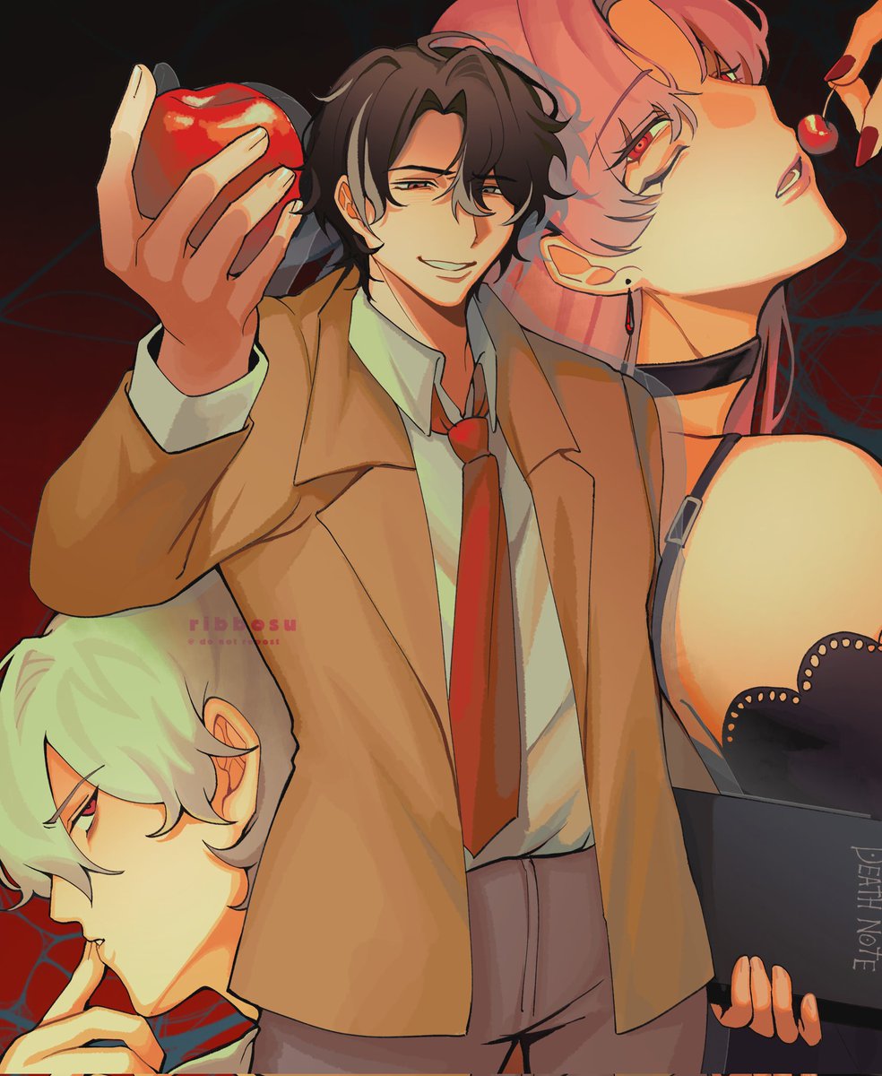 ribbosu's tweet image. #freakshowrp
death note crossover 🍎
