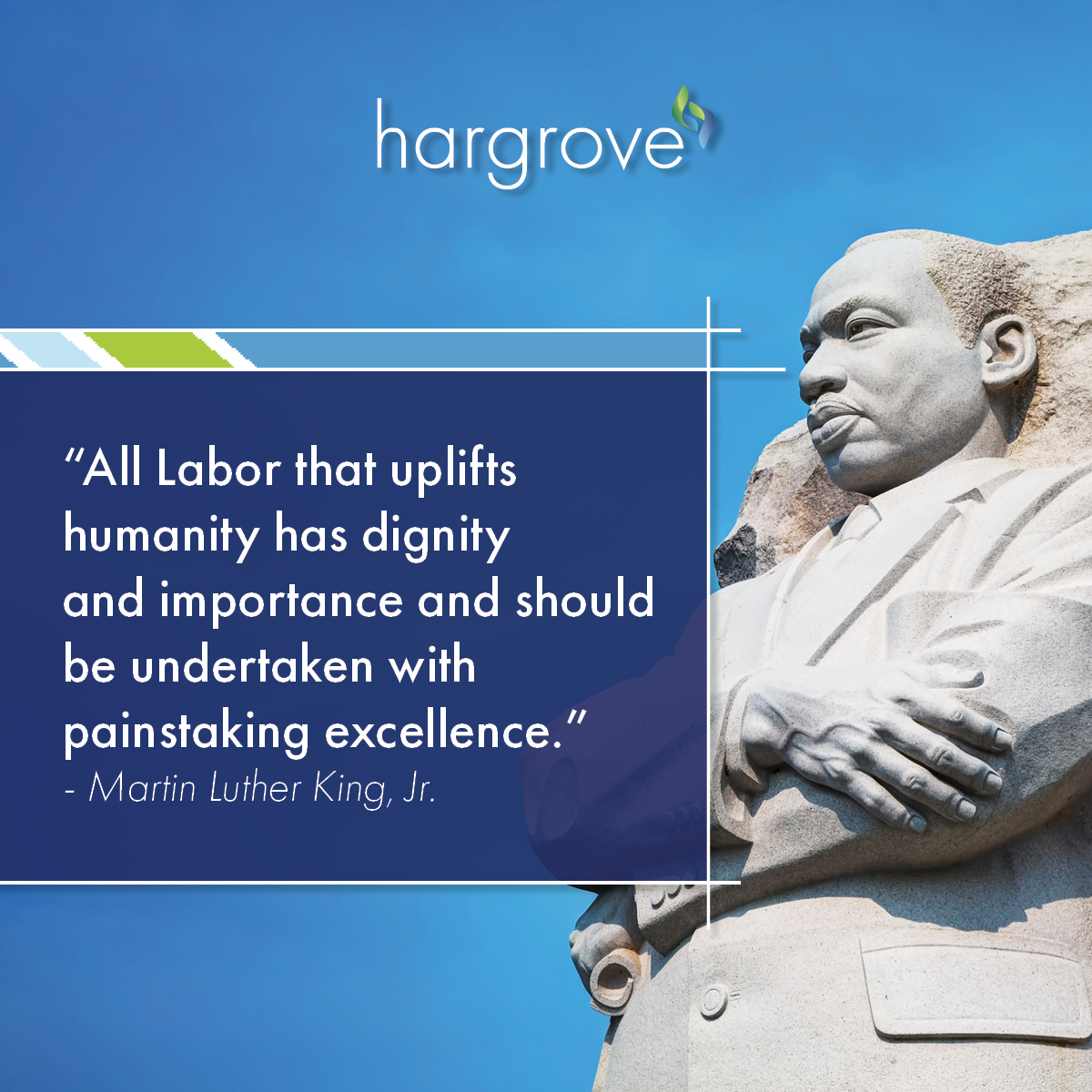 “All labor that uplifts humanity has dignity and importance and should be undertaken with painstaking excellence.” -MLK, Jr.
May we carry forward a commitment to excellence, respect, &amp; meaningful impact while being in The Right Place, with The Right People, at The Right Time.