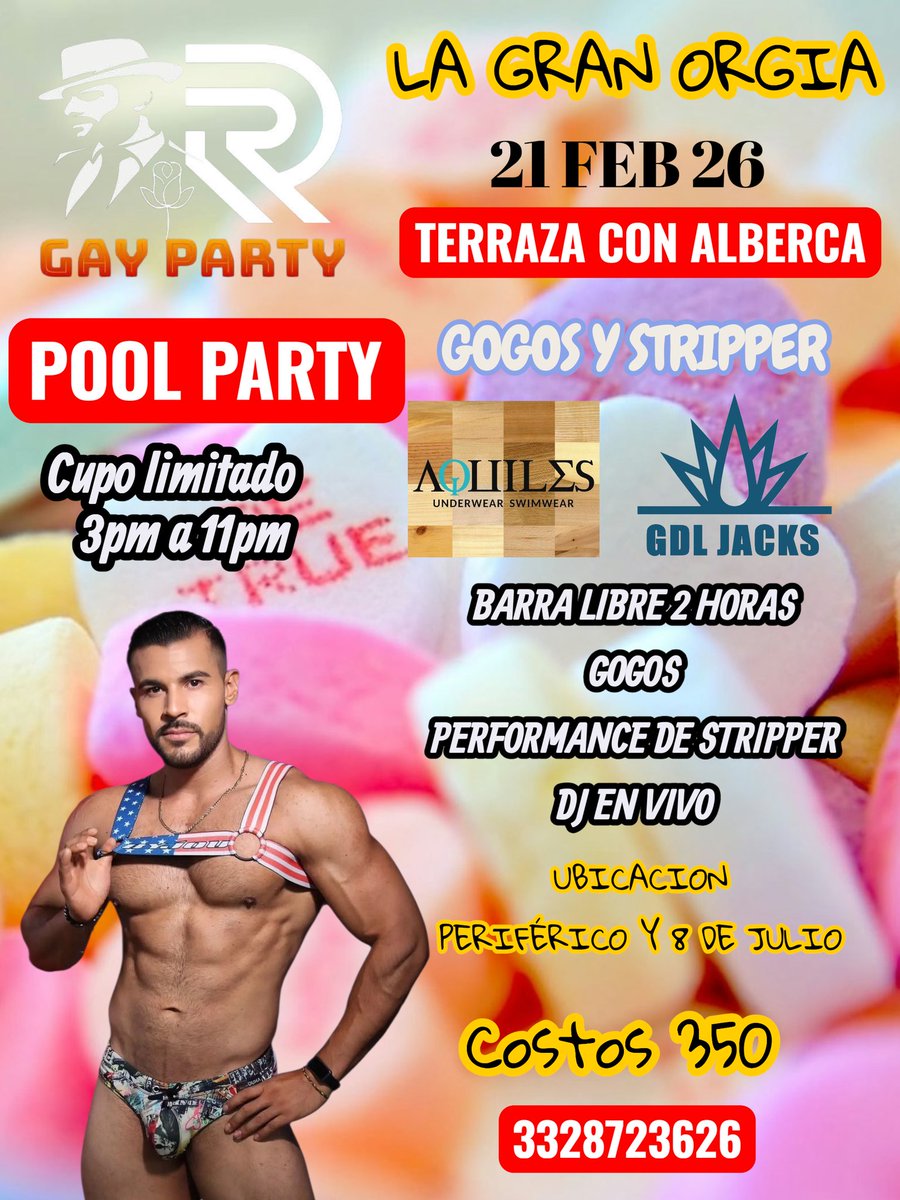 Gay party tweet media