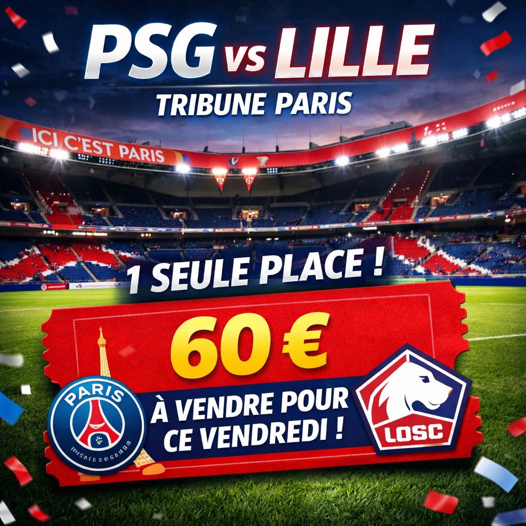 🇨🇷 BILLETS DU PSG 🎟️ tweet media