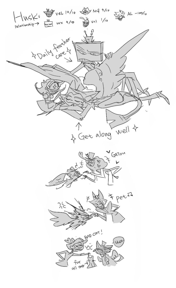 Star_andDiamond's tweet image. What if Vox and Alastor never had a falling-out and were actually super close?
And the Vees and the Radio Family got along perfectly as well?
#HazbinHotelAlastor #radiofamily #vees #HazbinHotelVox #HazbinHotelHusk #hazbinhotelvelvette #HazbinHotelValentino