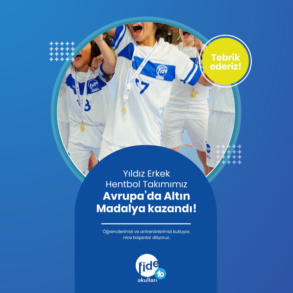 👏🏻👏🏻👏🏻Tebrikler!

Yıldız Erkek Hentbol Takımımız, İsveç’in Lund kentinde 1978 yılından bu yana düzenlenen ve dünyanın en büyük altyapı hentbol turnuvası olarak kabul edilen Lundaspelen Hentbol Turnuvası’nda güçlü rakiplerini yenerek, 12 yaş sporcularının mücadele ettiği B 12