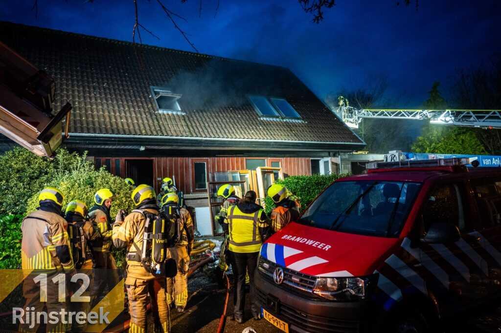 112 melding Veel rook bij woningbrand in Nieuwkoop