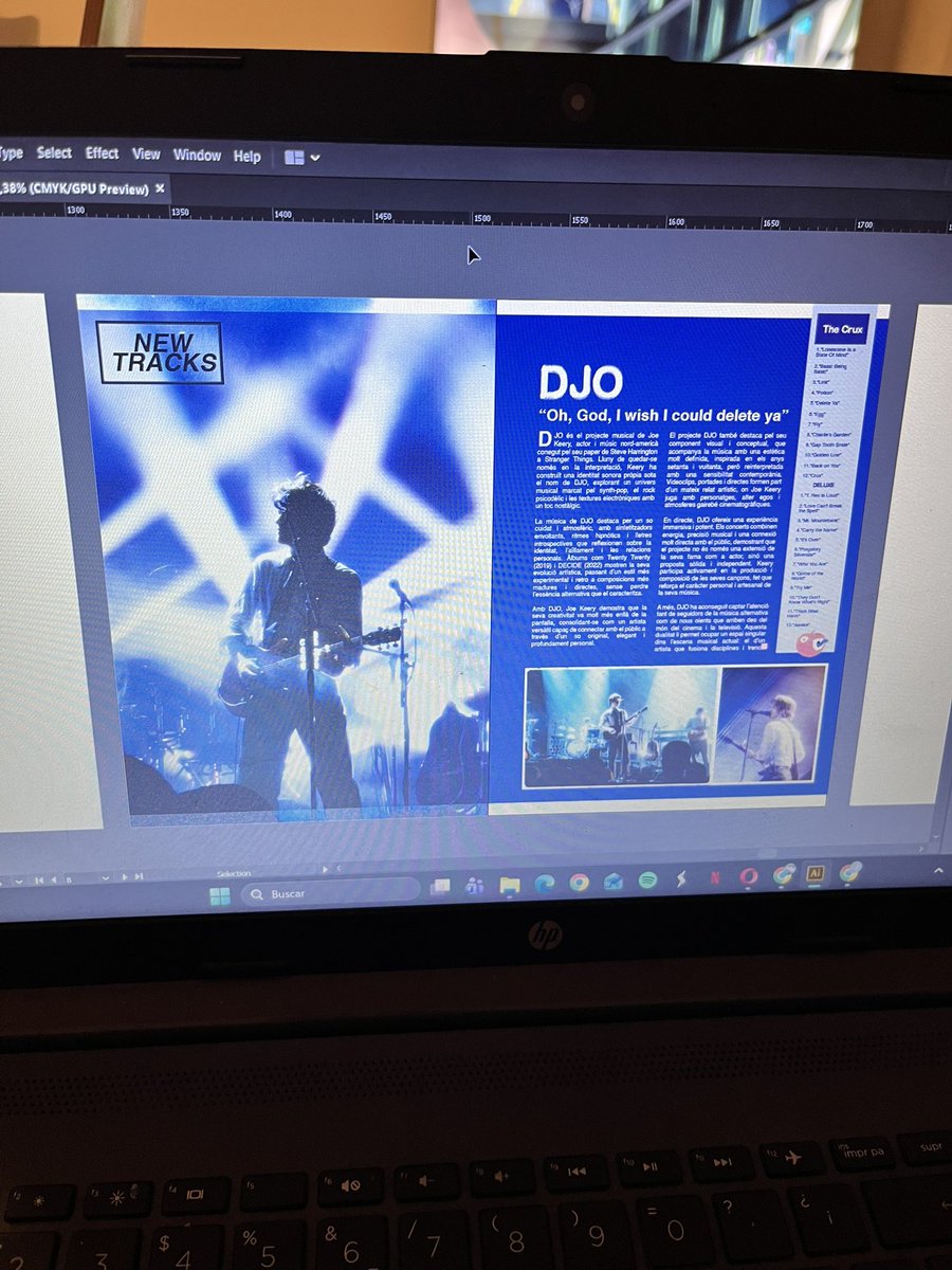 Junoco17's tweet image. DJO magazine spread for my design assignment :P