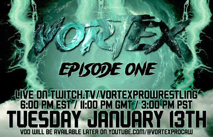 ThisIsVortexPro's tweet image. Are you ready to #EnterTheVortex? 

Tonight is the NIGHT! Join us for our big debut over on twitch.tv/vortexprowrest… to watch the stacked show LIVE! 

6 PM EST/11 PM GMT/3 PM PST.